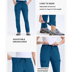 Pantalones de golf de ajuste personalizado para mujer, cintura elástica, Material transpirable duradero, logotipos personales, etiquetas, colores de etiquetas disponibles - Product Image 4