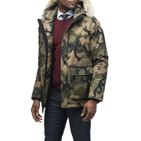REDDITO SPORTS OEM Parka longue à capuche zippée coupe-vent respirante écologique épaisse anti-plis séchage rapide grande taille pour homme