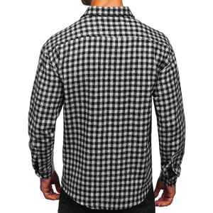 Chemise en flanelle pour homme, conçue avec des fibres brossées chaudes, confort respirant, toucher durable et style outdoor, chemises pour hommes - Product Image 4