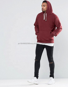 OEM Vente en gros 80% coton 20% polyester Sweat-shirts vierges de haute qualité Impression personnalisée en relief Sweat-shirts à capuche pour hommes - Product Image 4