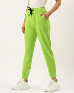 Pantalons de survêtement en coton pour femmes avec logo personnalisé, pantalons de jogging avec poches, taille haute, pantalons de survêtement surdimensionnés pour femmes - Product Image 1