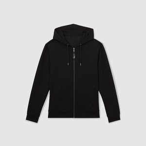 Sudadera con capucha y cremallera completa para hombre con logotipo bordado personalizado, ropa de calle OEM para hombre, sudadera con cremallera pesada de Huzaifa Products - Product Image 1