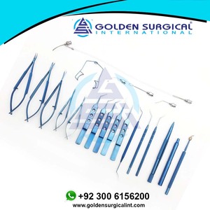 21 Uds. Juego intraocular de aleación de titanio instrumento quirúrgico ojo oftálmico cataratas y Microcirugía Ocular herramientas - Product Image 5