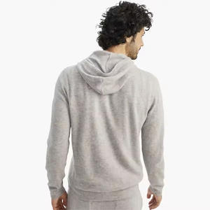 Vente en gros de pull-over tricoté à capuche en coton 100% personnalisé de haute qualité pour hommes - Product Image 3