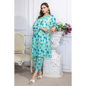 Mujeres paquistaníes Nuevo diseño Lawn Salwar Kameez con Dupatta Vestido informal de alta calidad para todas las estaciones en tarifa al por mayor - Product Image 6