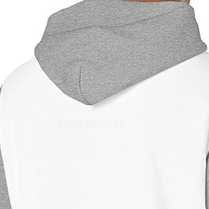 เสื้อฮู้ดสวมหัวของผู้ชายผ้าฝ้าย100% ผ้าโพลีเอสเตอร์ลายพื้นสำหรับฤดูหนาว - Product Image 3