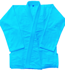 Kimono de Jiu Jitsu Brasileño Azul y Blanco Unisex Personalizado Premium, Uniforme de Artes Marciales y Karate, Marca OEM Modelo EVI 780 - Product Image 1