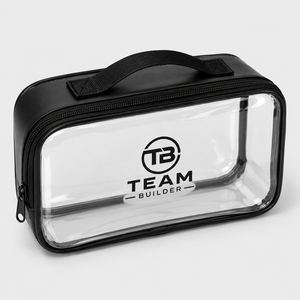 Sac de toilette transparent personnalisé |   Sac de toilette transparent pour voyage |   Organisateur de maquillage imperméable à fermeture éclair pour salle de bain, durable et suspendable - Product Image 3