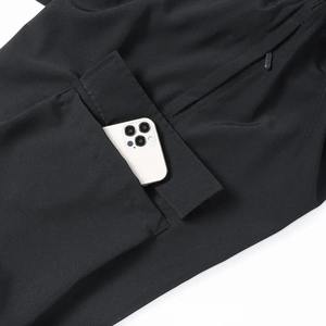 Pantalones cortos de gimnasio deportivos informales de verano para púrpura fluorescente verde transpirable de alta elasticidad al aire libre seda de hielo sólido no tejido - Product Image 2