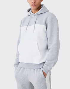 Ensemble sweat à capuche et pantalon de survêtement en molleton de coton lourd 100% pour hommes, vêtements décontractés d'hiver avec logo brodé personnalisé, survêtements pour hommes - Product Image 5