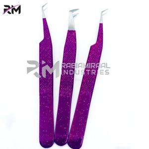 Ensemble de pinces à épiler en acier inoxydable de haute précision RMI pour les faux cils, maquilleur, greffe de cils, pinces à épiler spéciales - Product Image 2