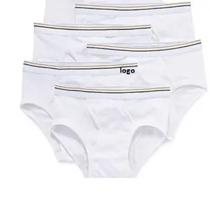 Men's 100% Cotton Apparel Stocks Low-Rise Briefs White combed cotton lasting fit All-day Cheap Stock Fashion comfort Stock Lots