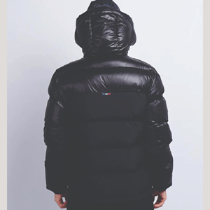 OEM Custom <b>Printed</b> Hooded Puffer Jacket for Men with Cartoon Pattern Customizable Color & Logo Casual Winter Jacket with Pockets - Product Image 4