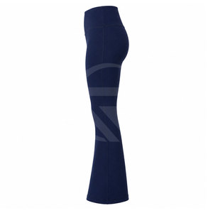 Latest Style <b>High</b> Quality Breathable Knitted Elastic <b>Waist</b> Women <b>Flared</b> <b>Leggings</b> for Online Sale Wholesale Reasonable Price - Product Image 2