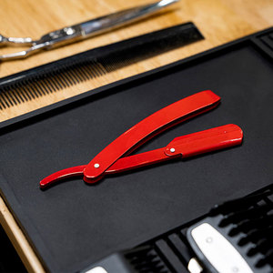 Navaja de Afeitar Profesional Manual para Barbería, Acero Inoxidable, Hoja Recta, Estilo Vintage, Plegable, Plástico/Madera, Herramientas de Afeitado de Alta Calidad - Product Image 6