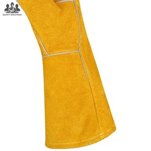 Gants de soudage en cuir vintage de haute qualité avec logo personnalisé, écologiques et respirants, services OEM pour usage sportif - Product Image 6