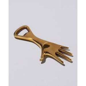 Ouvre-bouteille tendance en laiton massif au design classique, écologique, avec finition polie pour une utilisation durable et une touche luxueuse - Product Image 5