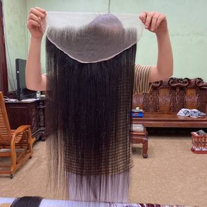 Extensiones de Cabello Virgen Vietnamita Remy Liso Extremo HD Transparente para Máquina de Encaje Doble Trama 100% Cabello Natural - Product Image 1