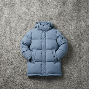 Chaqueta de Hombre de Última Moda, Chaqueta Acolchada de Lona Transpirable para Invierno, Chaqueta Acolchada Ligera de Longitud Regular con Logotipo Frontal - Product Image 6