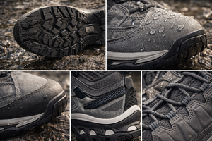 Sepatu <span class=keywords><strong>Hiking</strong></span> Trekking untuk Jarak Jauh di Hutan dan Pegunungan Cokelat Outdoor Tahan Air Unisex Musim Dingin Musim Gugur - Product Image 2