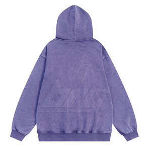 Vente directe d'usine de sweats à capuche pour hommes à faible quantité minimale de commande en coton mélangé sweats à capuche légers de qualité supérieure - Product Image 2