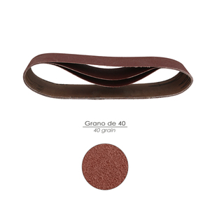 Nastro Abrasivo di Ricambio 75x533 mm Grano 40 (3 Pezzi) - Product Image 3