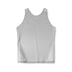 Maillot de basket réversible personnalisé pour homme, col en V, sans manches, respirant, débardeur de sport, couleur unie vert et blanc - Product Image 6