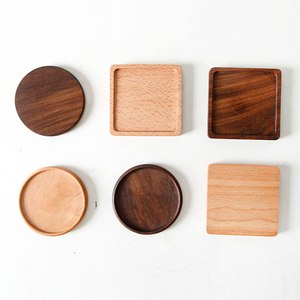 Sous-verres en bois, taille personnalisée, logo, lot de 4 avec support, rond, carré, faits à la main, en marbre, en os incrusté, en résine, sous-verres d'Inde - Product Image 3