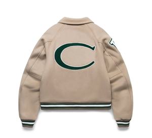 Chaqueta Varsity de Lana para Hombre, Estilo Urbano, Transpirable, Informal, con Bordado Chenille, para Invierno - Product Image 2