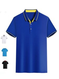Camiseta Polo de Negocios de Color Sólido de Secado Rápido con Logotipo Personalizado OEM, Talla XL, Ropa de Trabajo de Manga Corta con Diseño Estampado en la Solapa - Product Image 5