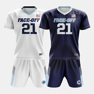 Made4Match Uniforme de crosse confortable respirant sur mesure 100% tissu polyester réversible sublimé numéro d'équipe imprimé - Product Image 3