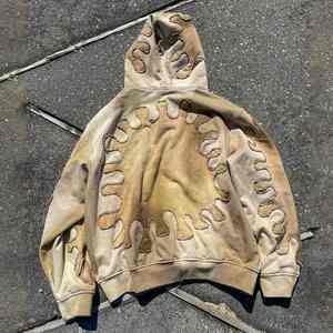 Sweat à capuche pour hommes à la mode pull Style 100% coton à manches longues polaire OEM ODM Logo personnalisé Streetwear vente en gros - Product Image 5