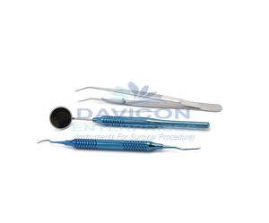 Kit de Exploración Dental Profesional Manual de Acero Inoxidable de Alta Calidad, Pinzas de Cirugía Médica con Certificación CE, Color Personalizado - Product Image 3