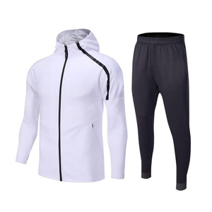 Conjunto Deportivo Personalizado al por Mayor para Hombre con Cremallera, de Poliéster y Algodón, para Correr, Trotar, OEM ODM - Product Image 1