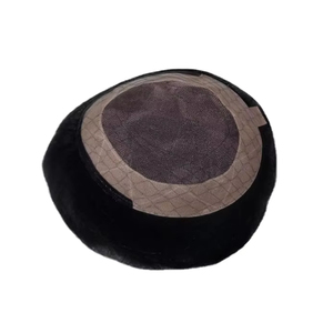 Toupet en cheveux humains à base mono, perruque à base mono, prothèse capillaire en cheveux humains, taz hair bd - Product Image 6