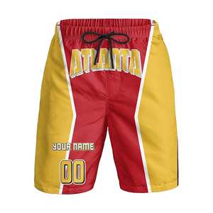 Pantalones cortos de playa de deportes medios de secado rápido para hombre de estilo callejero personalizado cintura elástica sólida para regalo personalizado de los fanáticos del béisbol - Product Image 5