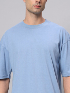 Ensemble deux pièces d'été pour hommes T-shirt et short en coton et polyester tissés en maille - Product Image 5