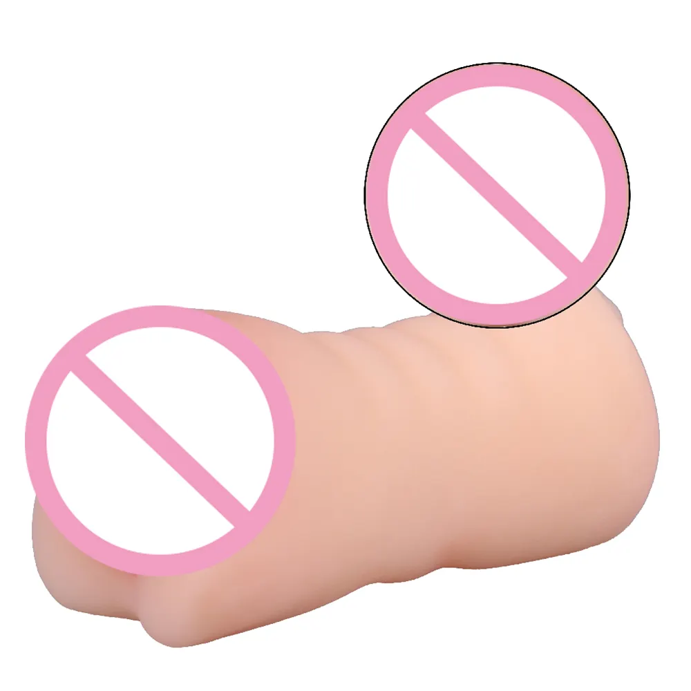 3 in 1 Male Masturbator Realistic Pocket Pussy Double-Ended Male Sex Toys with Mouth Tongue Textured Vagina & Tight Anus