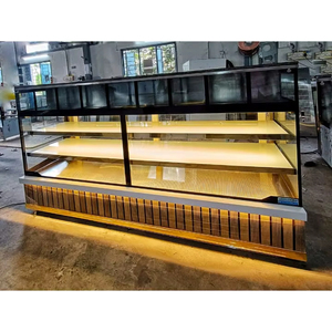 กล่องแก้วใสด้านหน้าสุด5FT และเคาน์เตอร์โชว์สุดหวานพร้อมไฟ LED สำหรับงานนำเสนอและของหวานและงานสะวันนา - Product Image 1