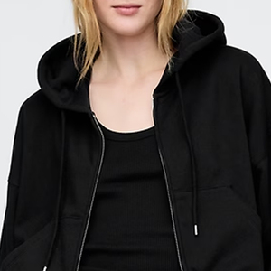 Servicio OEM con Sudadera con Capucha de Manga Larga para Mujer, Material de Alta Calidad, Cierre de Cremallera, Diseño de Logotipo Personalizable - Product Image 2