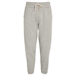 Pantalon de jogging unisexe en polyester double maille gris chiné tendance, respirant, mode hivernale, logo personnalisé, grande taille - Product Image 1