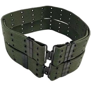 Cinturón Táctico para Hombre, Resistente, de Nailon 1000D, con Recubrimiento en Polvo Negro, Hebilla de Liberación Rápida, Duradero, 32 Ojales, Ajustable - Product Image 1