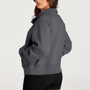 Sudaderas personalizadas para mujer con logotipo personalizado, bordado de marca y etiquetas para entrenamiento físico y moda informal - Product Image 3
