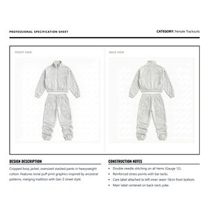Conjunto de Sudadera con Capucha y Pantalones Deportivos Y2K para Mujer, Ligeros, Ecológicos, Estampados, Estilo Urbano, Casual - Product Image 6