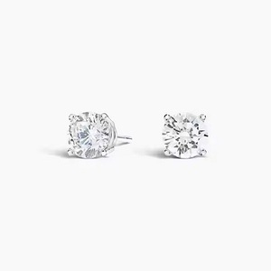 Most Selling Delicate Diamond <b>Earrings</b> for Bridesmaids or Maid of Honor Coordinated Jewelry for Wedding Party from India - Product Image 2