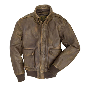 Blouson aviateur en cuir d'agneau véritable vieilli pour homme, style vintage, design classique d'hiver, imperméable, coupe-vent, écologique - Product Image 3