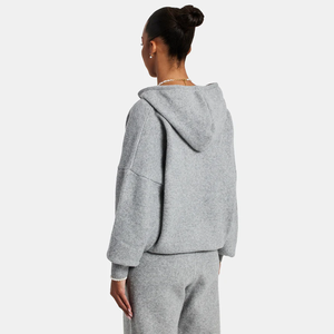 Ensemble de survêtement sportif Ville avec appliqué, coupe ample, fermeture éclair, sweat-shirt à capuche et pantalon de survêtement respirant pour femmes, streetwear pour femmes - Product Image 5