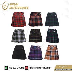 Kilt Tartan écossais de haute qualité pour dames Tartan Billie Kilt avec épingle à kilt gratuite!! Longueur 16 pouces-9 La plupart des tartans - Product Image 2
