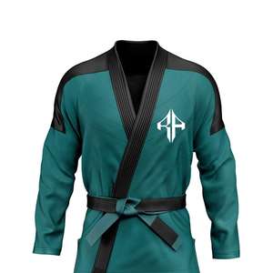 100% Material de algodón de ATLANTIC Jiujitsu Uniformes Impresión personalizada Manga larga de alta calidad para unisex - Product Image 3