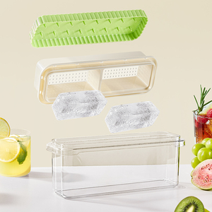 Công suất lớn Silicone báo chí-loại <span class=keywords><strong>Ice</strong></span> Cube khuôn hộp lưu trữ nhà Tủ đông <span class=keywords><strong>Ice</strong></span> Cube Maker công cụ với <span class=keywords><strong>Ice</strong></span> container Scoop và bìa - Product Image 3